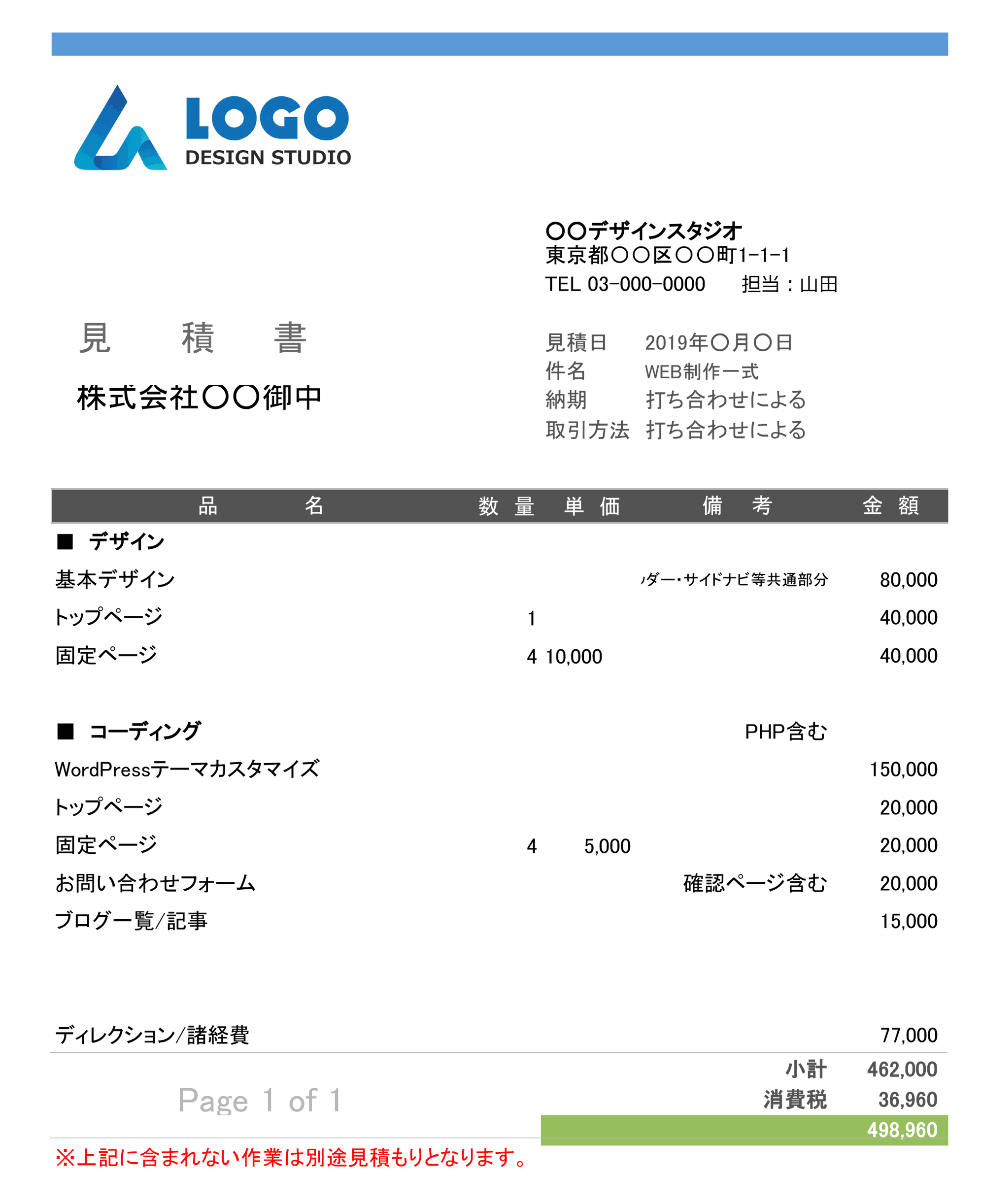 フリーランスにとって見積書は命 見積書の書き方とその役割 Sawaking